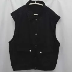 SPRAYPREMIUM スプレイプレミアム デニムベスト ブラック ○□ 