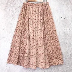 Honeys COLZA ハニーズ コルザ 小花柄 切り替え フレア スカート ピンク Lサイズ 〇□