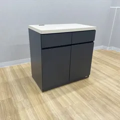 オカムラ ビジネスキッチン アルトピアッツァ カフェキャビネット ロータイプ ブラック