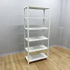 スチールラック 6段 63型 オカムラ業務用 幅900 高2100 スノーホワイト