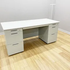 プラス 両袖デスク RJ 幅1600 オフィスデスク エルグレー