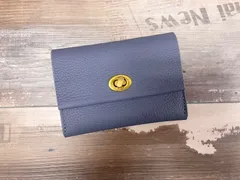 カードケース　名刺入れ　本革　大容量　小銭入れ　ブルーグレー