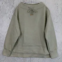 ikka イッカ GOKU楽 カットスエードスピンドルプルオーバー ミントグリーン □□