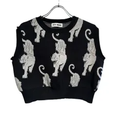 TTT_MSW (ティー) ■■ ①③ TTT-2021AW-KT04 PANTHER KNIT VEST レディース ブラック S