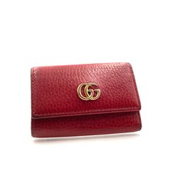 グッチ 6連キーケース GG マーモント レッド 中古品 (93075) - メルカリ