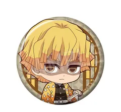 我妻善逸 鬼滅の刃 ぺたん娘トレーディング缶バッジ 無限城編 第一章Ver. TypeB グッズ 鬼滅 缶バッジ 缶バッチ カンバッチ カンバッジ