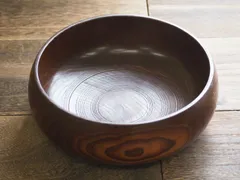 【在庫処分特価】（訳アリ品）天然木 菓子器 ボウル型 木目が美しい