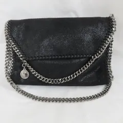 Ts302711 ステラマッカートニー ファラベラ　ショルダーバッグ チェーンショルダー レザー ブラック レディース Stella McCartney 美品