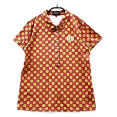 サイズ：2 PEARLY GATES パーリーゲイツ  半袖ポロシャツ ドット柄 レッド系 [240101561016] ゴルフウェア レディース ストスト