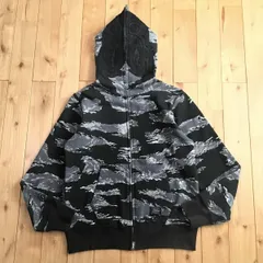 Black Tiger camo タイガー パーカー Sサイズ Tiger full zip hoodie a bathing ape BAPE エイプ ベイプ アベイシングエイプ 迷彩 yi5829