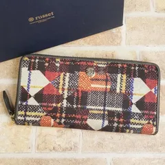 ラシット russet ☆ ナイロン 総柄 ラウンドファスナー 長財布 モノグラム ジャガード 財布