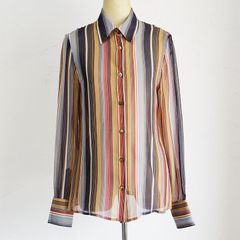 アニオナ AGNONA シルク ボタンダウン トップス - メルカリ
