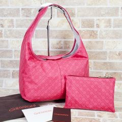 ゲラルディーニ ☆ リバーシブル ハンドバッグ ポーチ付き イタリア製