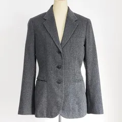 ラルフローレン ☆ カシミヤ ジャケット 7 グレー 日本製 カシミヤ100％ RALPH LAUREN