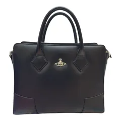 Vivienne Westwood ヴィヴィアンウエストウッド ハンドバッグ ビジネスバッグ トートバッグ レザー ブラック