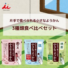 井村屋 片手で食べられる小さなようかん 3種セット 小豆 抹茶 塩 和菓子 羊羹 羊かん