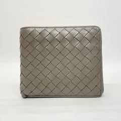 3089 BOTTEGA VENETA ボッテガヴェネタ 二つ折り財布 イントレチャート グレー
