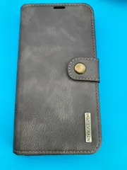 iPhone 15 Pro Max ケース 手帳型 DG.MING マグネット式 グレー PUレザー カード収納付き