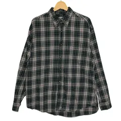 OLD NAVY/オールドネイビー チェックシャツ 長袖 シャツ ボタンダウン CAMBODIA製 メンズ M マルチカラー