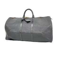 美品 ルイヴィトン キーポル50 ボストンバッグ エピ ノワール M42962 極美品 ルイヴィトン エピ キーポル50 ノワール ボストンバッグ