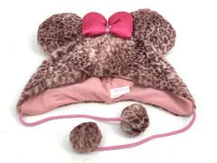 【小牧店】ミニーちゃん　ファンキャップ　ヒョウ柄 【T743-2470】
