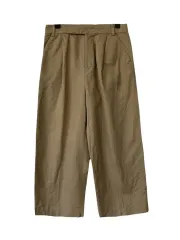 36 URBAN RESEARCH アーバンリサーチ コットンリネン ワイドクロップドパンツ
