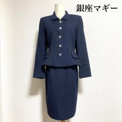 銀座マギー THE DENEN 美シルエット 濃紺 ウール ツイード フォーマル