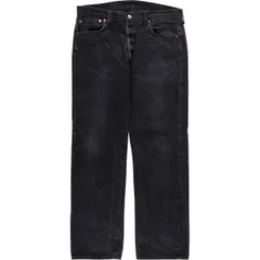 古着 リーバイス Levi's 501 ブラックデニム ストレートデニムパンツ メンズw36相当/eaa597516