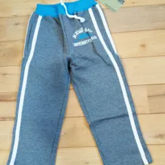 284 100cm ライン入りスウェットパンツ 未使用品グレー