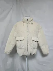 午後キッズ アイボリー ザファイバー フリース キルティング ジャケット キッズ 150-160 1209