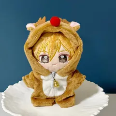 新品 10cm ぬい服　トナカイ　着ぐるみ　パーカー　クリスマス　すのチル