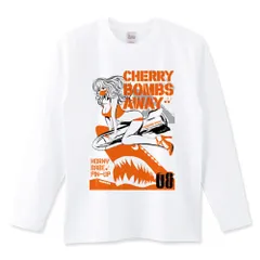 ミサイルガール レトロポップ Tシャツ 0493 オレンジマスク 長袖