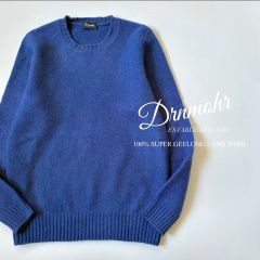 新品 DRUMOHR ケーブルニット イタリア製 タートルネック L グリーン 