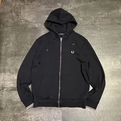 Fred Perry Heavyweight Zip Hoodie Jacket Men's Tag L フレッドペリー ジップパーカー 肉厚 L メンズ ダークネイビー