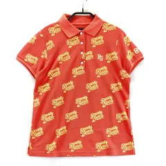 サイズ：1 PEARLY GATES パーリーゲイツ  半袖ポロシャツ 総柄 レッド系 [240101574405] ゴルフウェア レディース ストスト