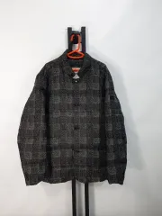 BEAN POLE ビーンポール 軽量 ダウン CHECK ウールライク ブレーザー ジャケット 110