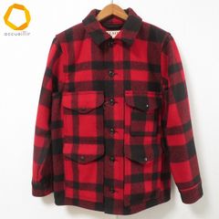 #wnc フィルソン FILSON コート ジャケット XS 赤 黒 ウール アッキーノ チェック アメリカ製 美品 メンズ [943244]