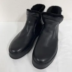 MaxMara　マックスマーラ　ショートブーツ　スニーカー　ムートン　厚底　ブラック　レディース　37.5　a00796