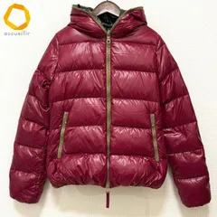 #wnc デュベティカ DUVETICA ジャケット 42 ボルドー系 ダウンジャケット ジップアップ フード 大きいサイズ レディース [965409]