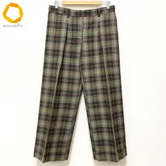 #anc ケンゾー KENZO パンツ 42 茶系 ベージュ 赤 チェック センタープレス 大きいサイズ レディース [969978]のサムネイル