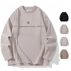 長袖tシャツ 無地Tシャツ メンズ ロンT 綿T トップス Tシャツ カットソー ファッション 2025 秋