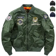 ミリタリージャケット 刺繍 ジャケット メンズ フライトジャケット ma1 ma-1 フライト 防寒 薄手 アウター 秋物 ジャケット