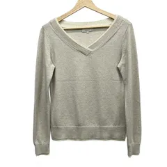 EPOCA(エポカ) 長袖セーター サイズ40 M レディース - ベージュ Vネック