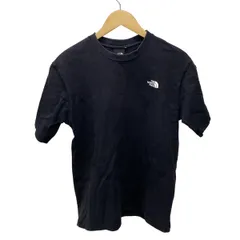 THE NORTH FACE(ノースフェイス) 半袖Tシャツ サイズS メンズ - 黒×白×マルチ クルーネック
