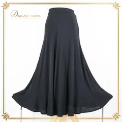 社交ダンス 衣装 スカート ブラック系 チャコット Chacott 黒 日本製 レッスン 練習 無地 シンプル ストレッチ 伸縮 上品 オールブラック 透け感 かわいい ダンス衣装 シック