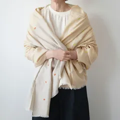 【SALE セール】hatsutoki (ハツトキ) | 紫陽花 シルクストール (クリーム) | サイズL 送料無料 ストール ハツトキ ナチュラル シンプル 播州織 日本製 レディース ショール おしゃれ トラベル 旅行 無地 ギフト プレゼント 母の日 