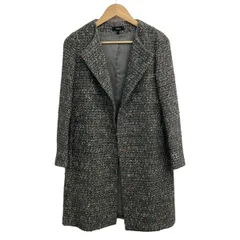 theory(セオリー) コート サイズP M レディース美品  グレー×白×レッド 長袖/ノーカラー/秋/冬