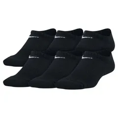 ナイキ 靴下 6足組 子ども用 21-25cm NIKE YA EVERYDAY CUSH 6P ノーショウソックス 6足セット ジュニア キッズソックス 子供 トレーニング スポーツソックス 黒 普段使い くつ下 くつした スポーティ こども ブランド アパ