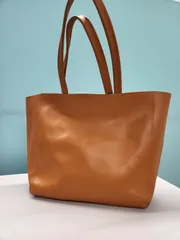 大容量　トートバッグ　ブラウン　本革　イタリアンレザー