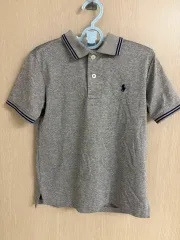 ポロラルフローレン グレー 半袖 ポロTシャツ キッズ 130
